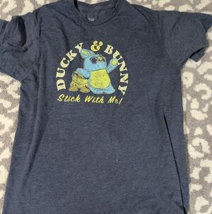 2/30$ Disney Ducky & Bunny Charcoal Tee